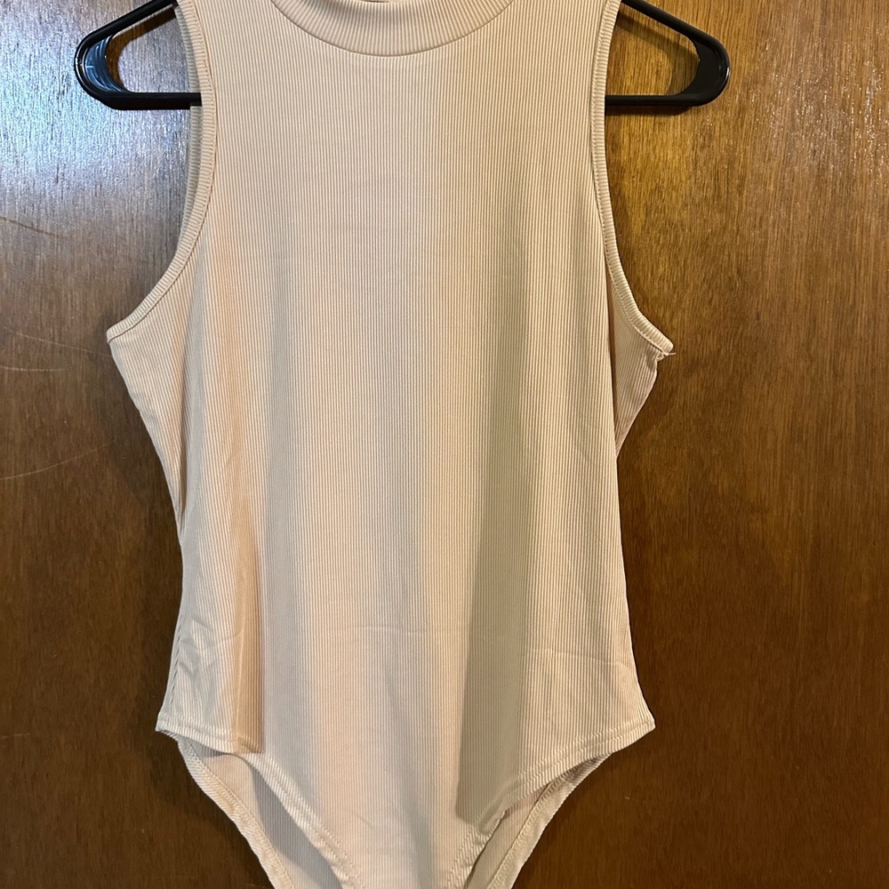 Sleeveless Ribbed Bodysuit